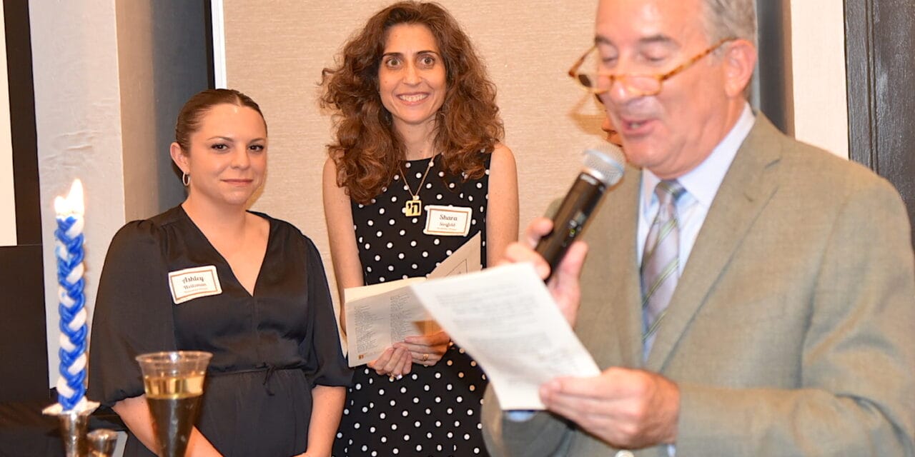 Rabbis Shpeen, Weitzman at Beth Emeth winter havdalah and dinner at Boca Fla., program