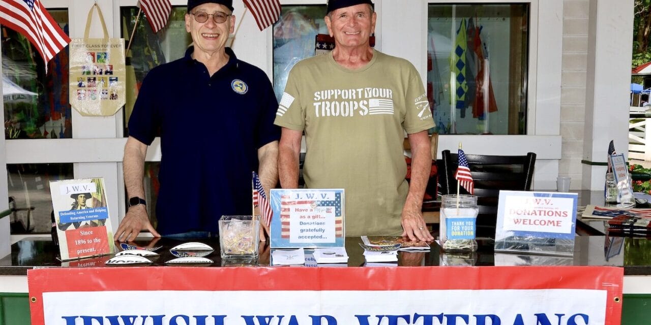 JWV Post 36 greets the public at Saratoga Racetrack’s opening day