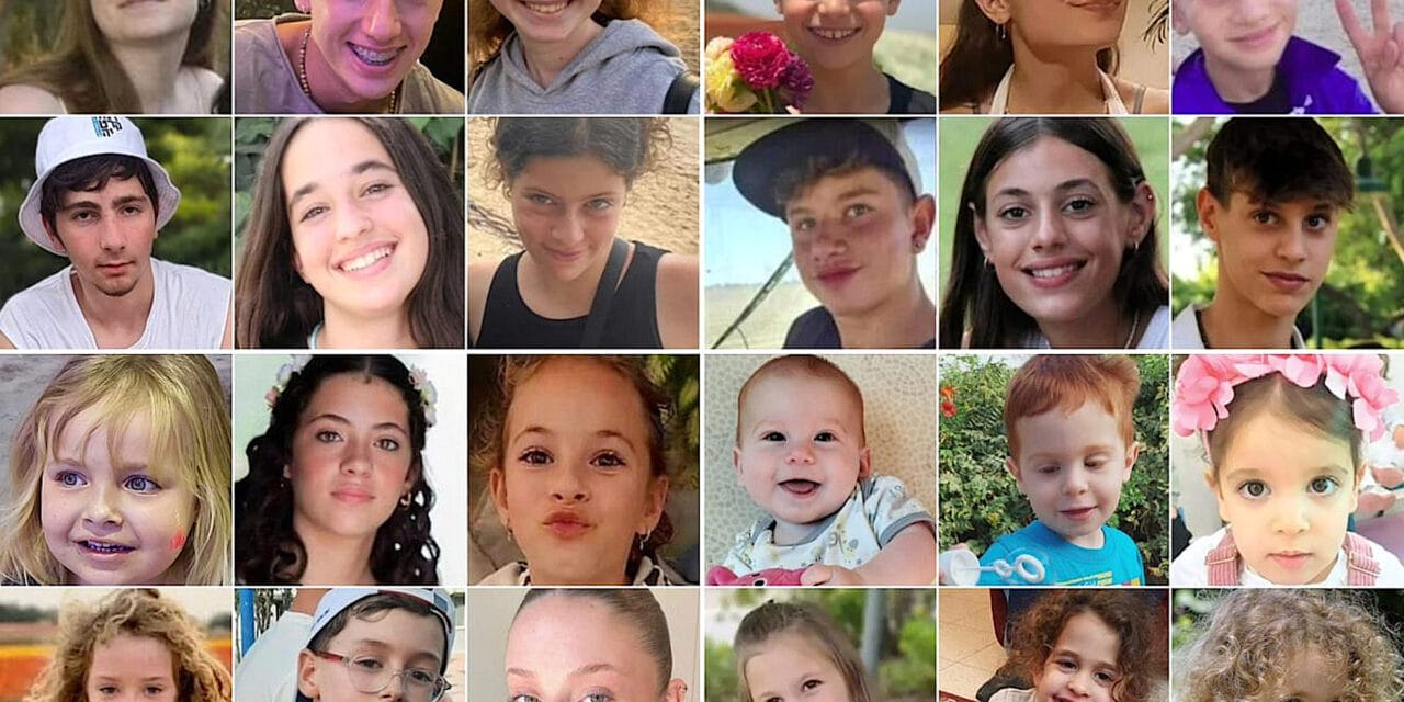 Israel posts pics of the 40 kids held hostage by Hamas in Gaza