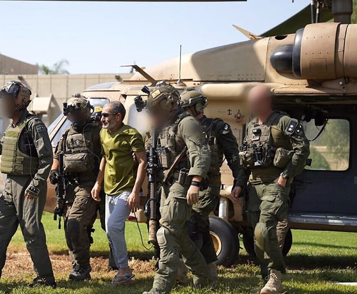 Rescued Israeli hostage ‘spoke about  the darkness, not being able to see’