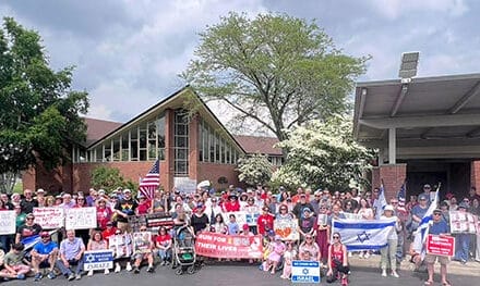 Hundreds demand release of hostages at ‘Run for their lives’ peaceful walk